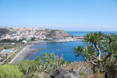 Über dem Hafen von San Sebastian, OSt-Gomera